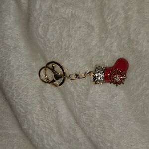 Santa boot bag charm NWOT